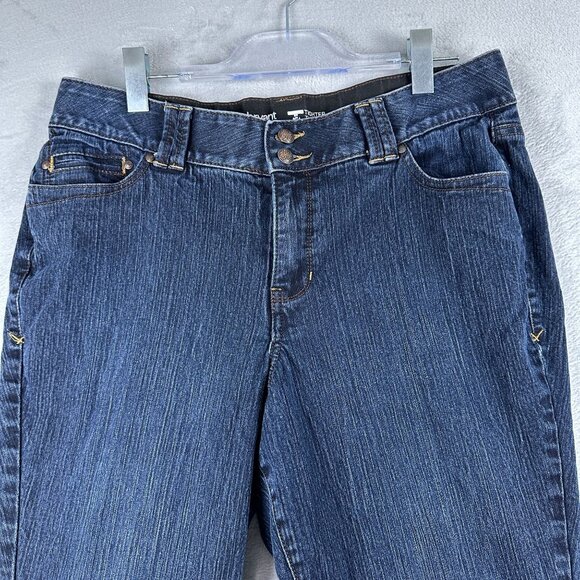 Lane Bryant Bootcut Jeans Womens Size 16 Tighter Tummy Technology High Rise Blue - Picture 4 of 13